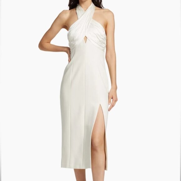 White Midi Cinq a Sept Dress - Picture 1 of 7